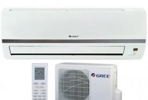 Gambaran keseluruhan penghawa dingin Gree (Gri): penyongsang, saluran, kaset, dinding, tingkap dan arahan untuknya