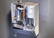 Gas boilers with integrated water heater