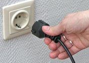 Installing sockets in a concrete wall: drilling holes