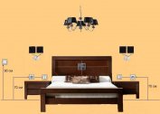 How to correctly place the sockets in the bedroom: quantity and layout