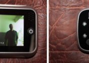 Varieties of video eyes on the front door to the apartment