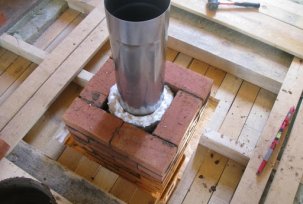 Features of the work on the sleeve of brick chimneys
