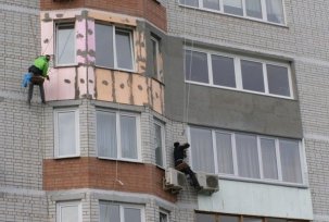 Teknologi för isolering av ytterväggarna i loggian