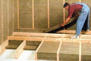 How to insulate the floor in a frame house
