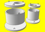 How to calculate the volume and height of the rings of sewer wells