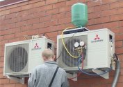 Refueling the air conditioner with freon