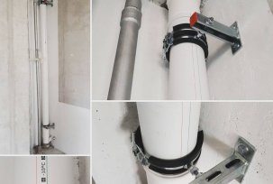 Comment fixer un tuyau d'égout en PVC à un mur