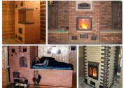 Varieties of stoves for a bath and a private house