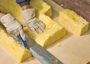 How to cut mineral wool insulation