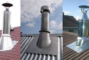 Instalace uzlů pro průchod odsávacích větracích šachet skrz střechu