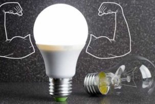 Poměr výkonu žárovek a LED lamp