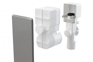 Check valve for draining condensate from the air conditioner to the sewer