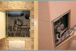 Règles pour cacher les tuyaux d'égout dans la salle de bain