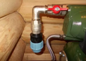 How to put the check valve on the pump station