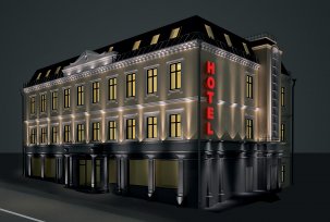 Privataus namo priekinis apšvietimas - reikalavimai ir tipai