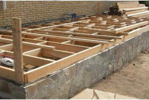 Step-by-step instructions for creating a foundation under the veranda