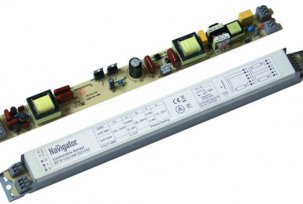 The device and types of electronic ballast for fluorescent lamps