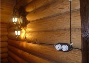 How to make electrical wiring in a wooden house with your own hands
