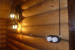 How to make electrical wiring in a wooden house with your own hands