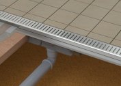 Rules for installing gutters for water drainage on the ground