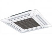 What is the minimum distance from the ceiling to hang the air conditioner
