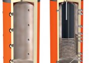 Connection and principle of operation of the heat accumulator for the boiler