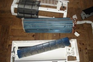 How to remove the indoor and outdoor units of the air conditioner from the wall, video instructions