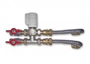 Fan coil layout with two-way valve