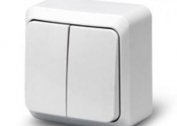 Features of mounting a two-gang switch for hidden wiring