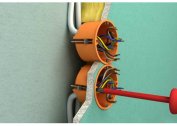 Do-it-yourself installation of sockets in the walls of drywall