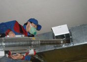 Equipment for cleaning ventilation systems, ventilation ducts and ducts