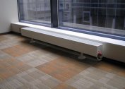 Use of narrow, low and compact radiators