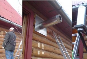 Do-it-sami instalace komínu přes zeď