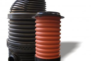 Panoramica dei pozzi di drenaggio in plastica