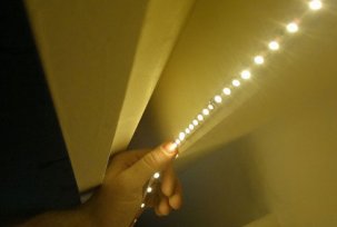 How and what to stick the LED strip - glue or tape