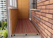 Heated balcony and loggia with underfloor heating