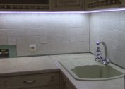 Installation of LED strip in the kitchen under the cabinets - tools and materials