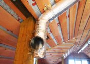 Methods of insulation of the ventilation pipe in a private house
