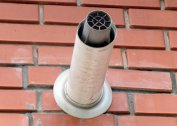 Self-assembly of a coaxial pipe for gas boilers