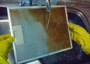 How to clean the hood in the kitchen using soda, soap, acid, lemon juice and specials. facilities