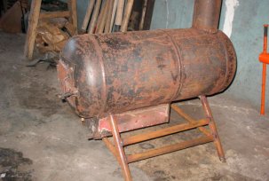 How to make a potbelly stove from a gas cylinder