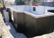 Waterproofing the foundation and its structure