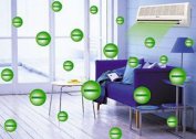 Air conditioners with ionization function