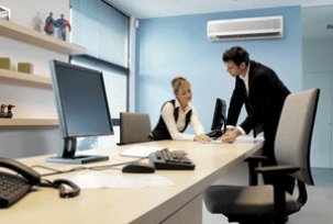 Installation of air conditioning in the office