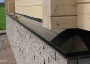 Do-it-yourself installation of ebbs on the basement base