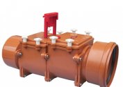 Dry shutter device for sewers
