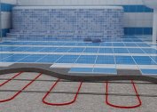 Technology for laying electric underfloor heating under tiles