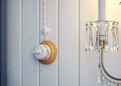 Antique wiring in a wooden house