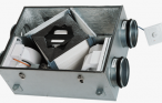 Air handling units with heat recovery for a private house