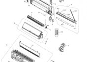 The layout and structure of the indoor unit of the air conditioner: fan, impeller, disassembly, board